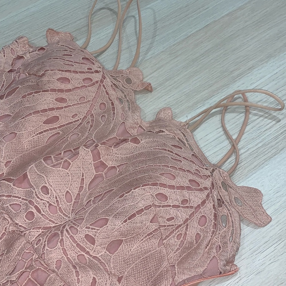 Blossom brand fitted overlay dress